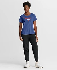 Nike Women's Heather Royal New York Mets Arched Tri-Blend T-Shirt