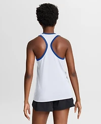 Nike Women's White Duke Blue Devils Uni Name Tri-Blend Dri-fit Tank Top