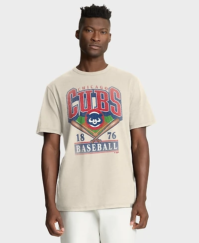 Fanatics Men's Tan Chicago Cubs Stadium Slub T-Shirt