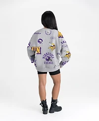 Gameday Couture Women's Heather Gray Minnesota Vikings Always On Repeat Fleece Sweatshirt