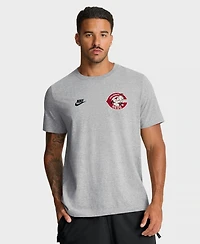 Nike Men's Heather Gray Cincinnati Reds Cooperstown 2-Hit T-Shirt