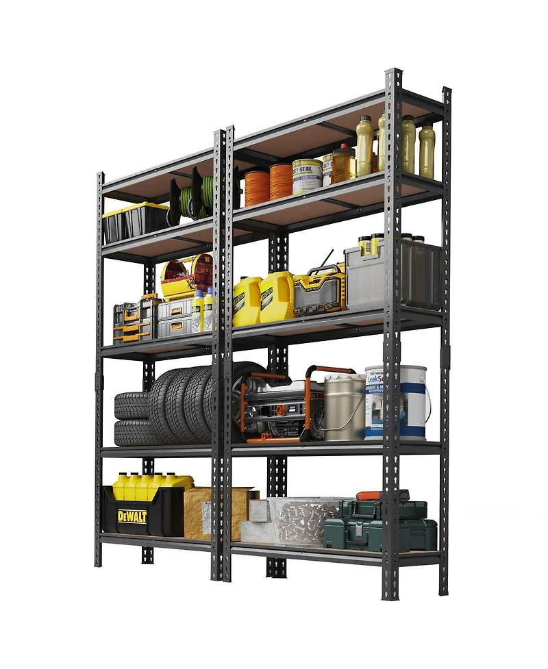 gaomon 5 Tier Adjustable Metal Storage Shelving Unit, 400 lb per Shelf, for Garage Basement Pantry