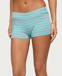 Edikted Women's Delyla Striped Micro Shorts