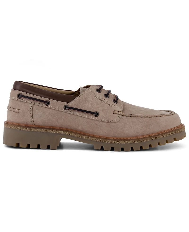 Karl Lagerfeld Men's Safran Round-Toe Boat Shoes