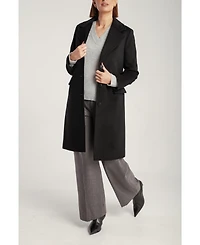 1982 Women's Cashmere Tailored Single-Breasted Coat