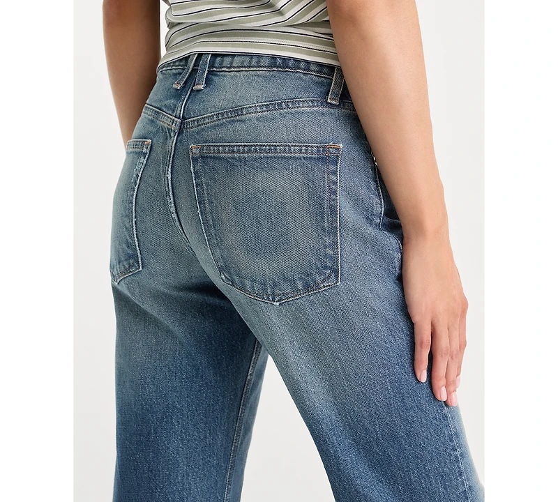 Good American Women's Vintage Straight Mid-Rise Jeans