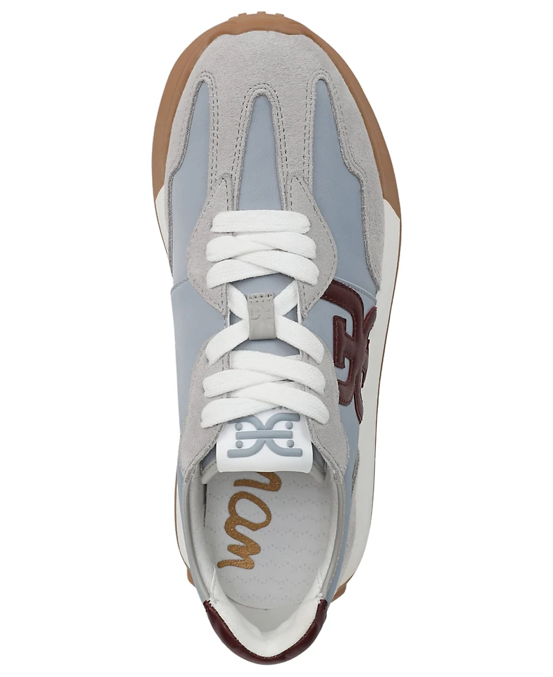 Sam Edelman Women's Langley Emblem Lace-Up Trainer Sneakers