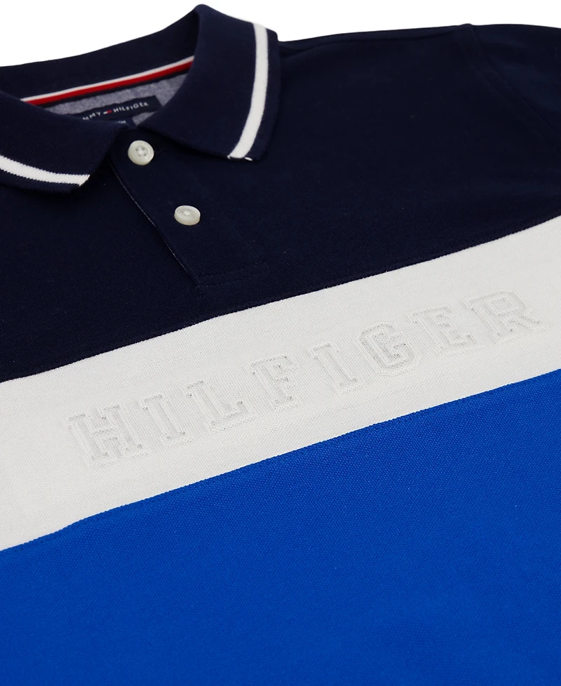 Tommy Hilfiger Boys' 8-20 Color-Blocked Logo Polo Shirt