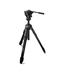 Manfrotto 500X Fluid Video Head with One Aluminum Hybrid Video Tripod