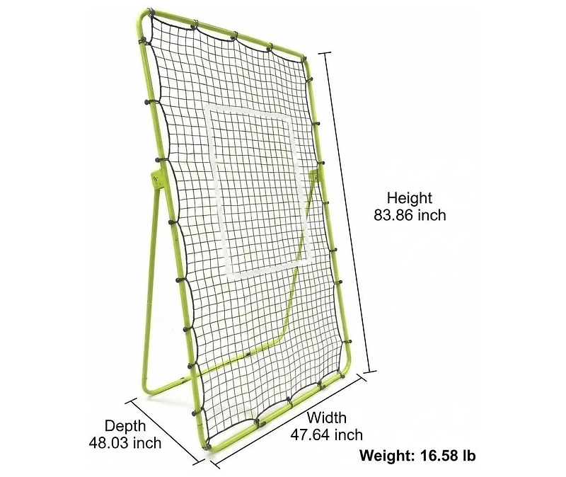Xo Volleyball Rebounder Net, Multi-Angle Bounce Back Trainer, Portable Practice Net for Backyard Training