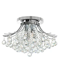 Cwi Lighting Princess 20" Metal 6-Light Crystal Flush Mount