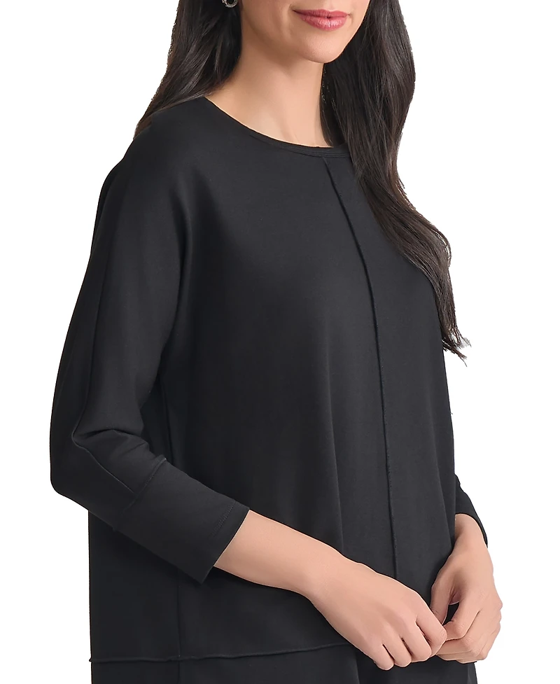 Jones New York Women's Serenity Knit 3/4 Sleeve Tunic Top