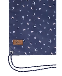 Deux par Deux Little Girl Star Lightweight Everyday Drawstring Bag