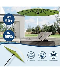 gaomon 10 Ft Outdoor Table Patio Umbrella, Waterproof Uv Protection for Garden, Backyard, Poolside
