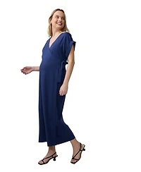 Ingrid + Isabel Maternity Short Sleeve Wrap Knit Dress
