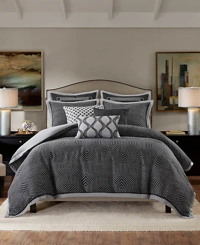 Madison Park Signature Shades of Grey 8-Pc. Comforter Set, Queen