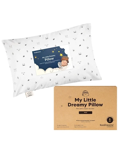 KeaBabies Toddler Mini Pillow and Pillowcase for Crib, 9x13 Small Travel