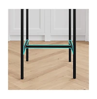 gaomon Set of 8 Bar Stools, 25.5" Counter Height Bar Chairs with Back, Pu Leather Seat, 300 lbs Capacity for Kitchen Island or Pub