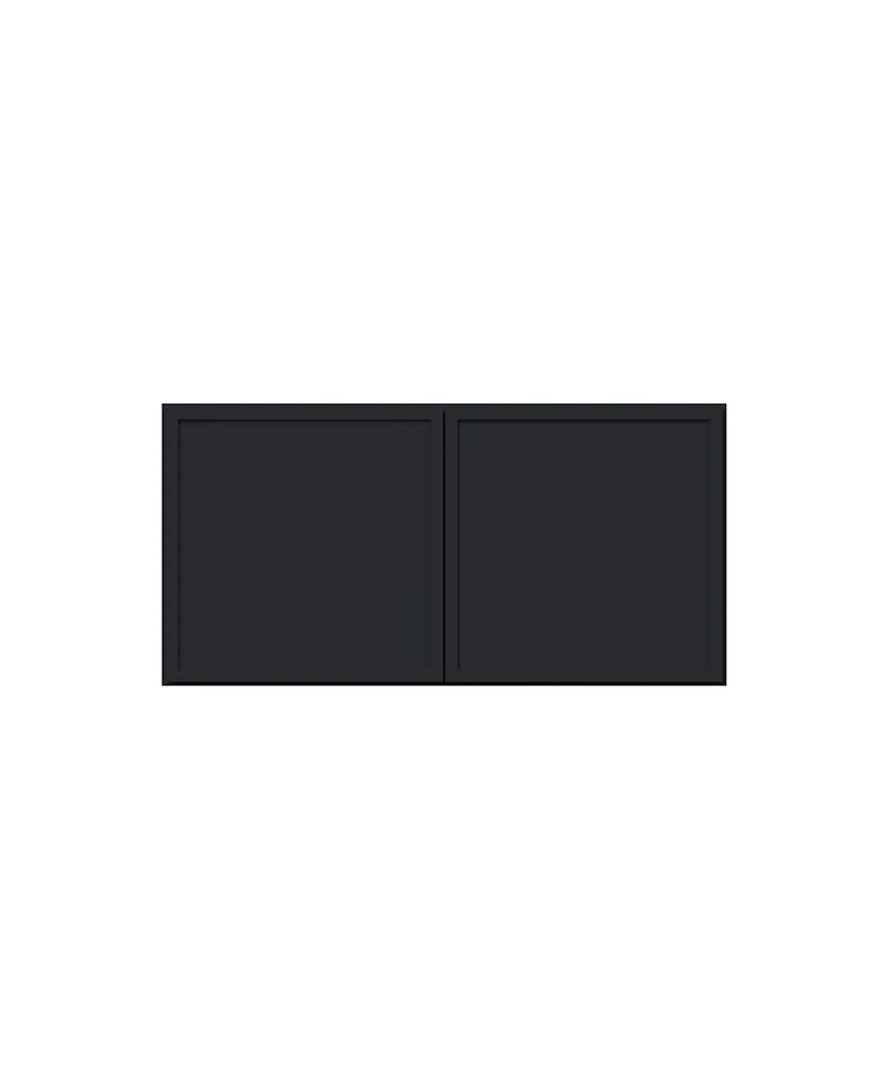 Boyel Living 18 Inch Height Double Door Deep Wall Cabinets, Ready to Assemble Kitchen Cabinet with Solid Wood Frame, Soft-Close Slides and Hinge