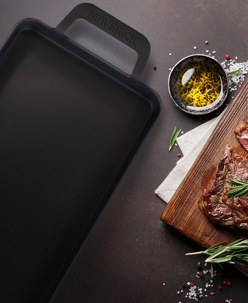 Maverick Carbon Steel 22-Inch Preseasoned Griddle
