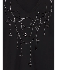 Torrid Women's Plus Classic Cotton V-Neck Tee