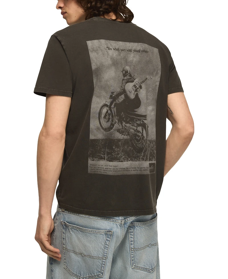 Lucky Brand Men's Fender Moto Graphic T-Shirt