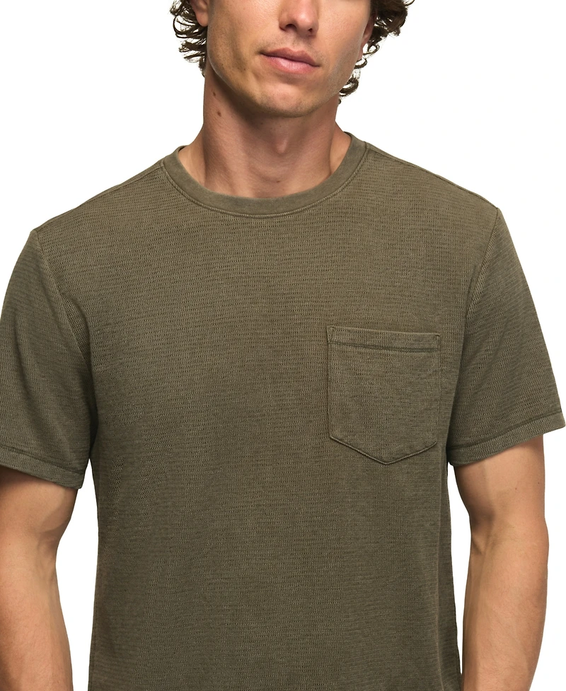 Lucky Brand Men's Rib Knit Crewneck T-Shirt