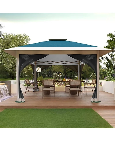 gaomon 12x12 feet Pop Up Gazebo Outdoor Canopy Shelter