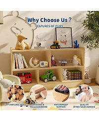 gaomon 5-Section 2-Tier Toy Storage Organizer