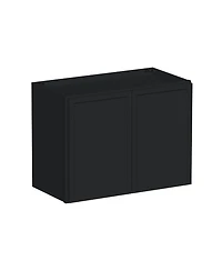 Boyel Living 24 Inch x18 Inch Double Door Short Wall Cabinet, Ready to Assemble Kitchen Cabinet with Solid Wood Frame, Soft-Close Slides and Hinge