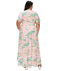 L I V D Women's Plus Reverie Empire Waist Dress