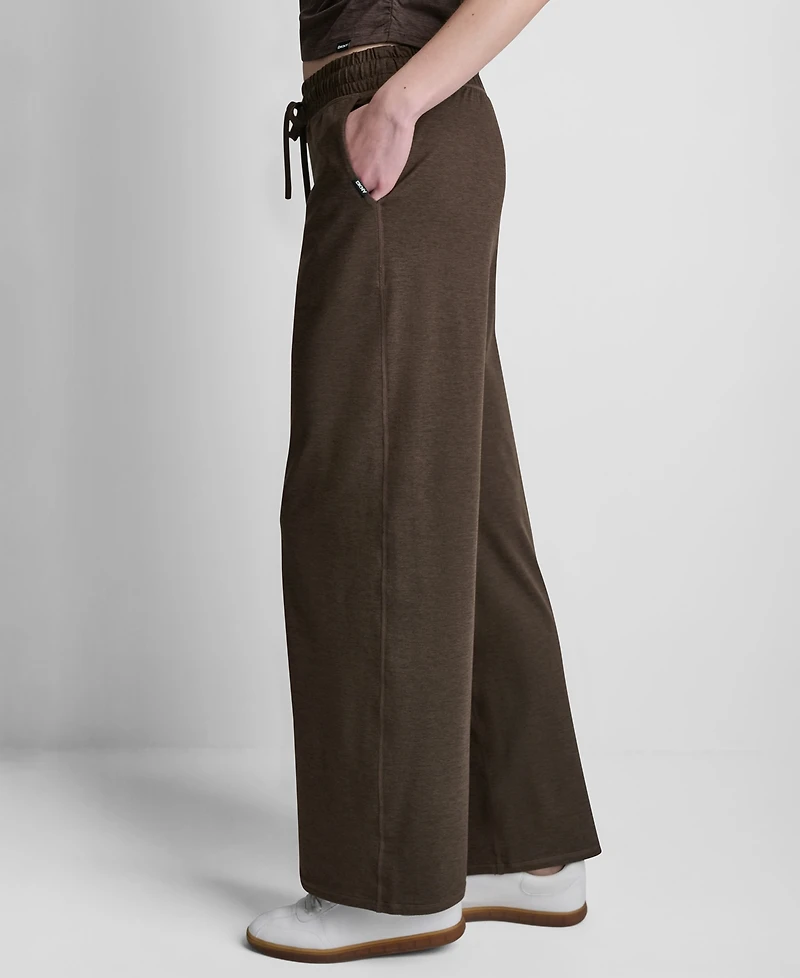 Dkny Women's Regular Fit Wide Leg Pants