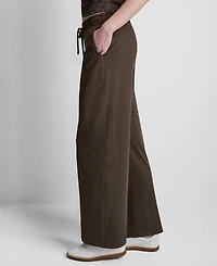 Dkny Women's Regular Fit Wide Leg Pants