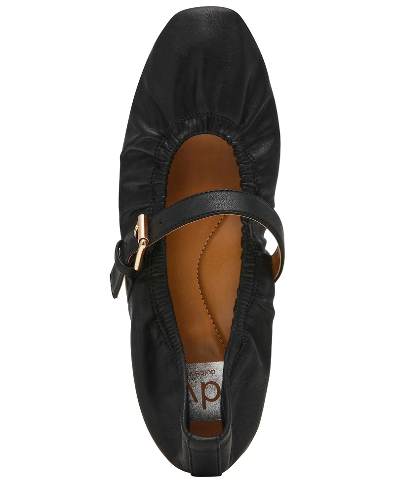 Dv Dolce Vita Women's Marria Scrunched Mary Jane Flats