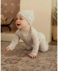 MeMoi Baby Girls Abstract Spots Reversible Rayon-Blend Beanie