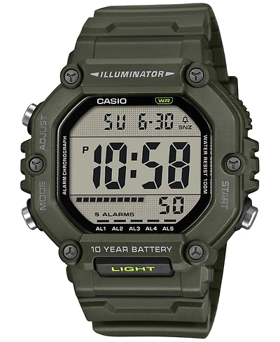 Casio Men's Analog-Digital Plastic Watch, 49.7mm