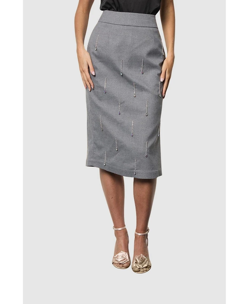 Coast Women's Midi Pencil Skirt With Embellishment