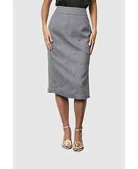 Coast Women's Midi Pencil Skirt With Embellishment
