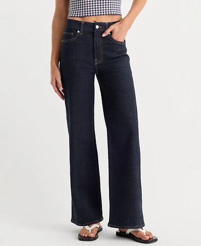 Good American Women's Always Fits Palazzo Wide-Leg Jeans