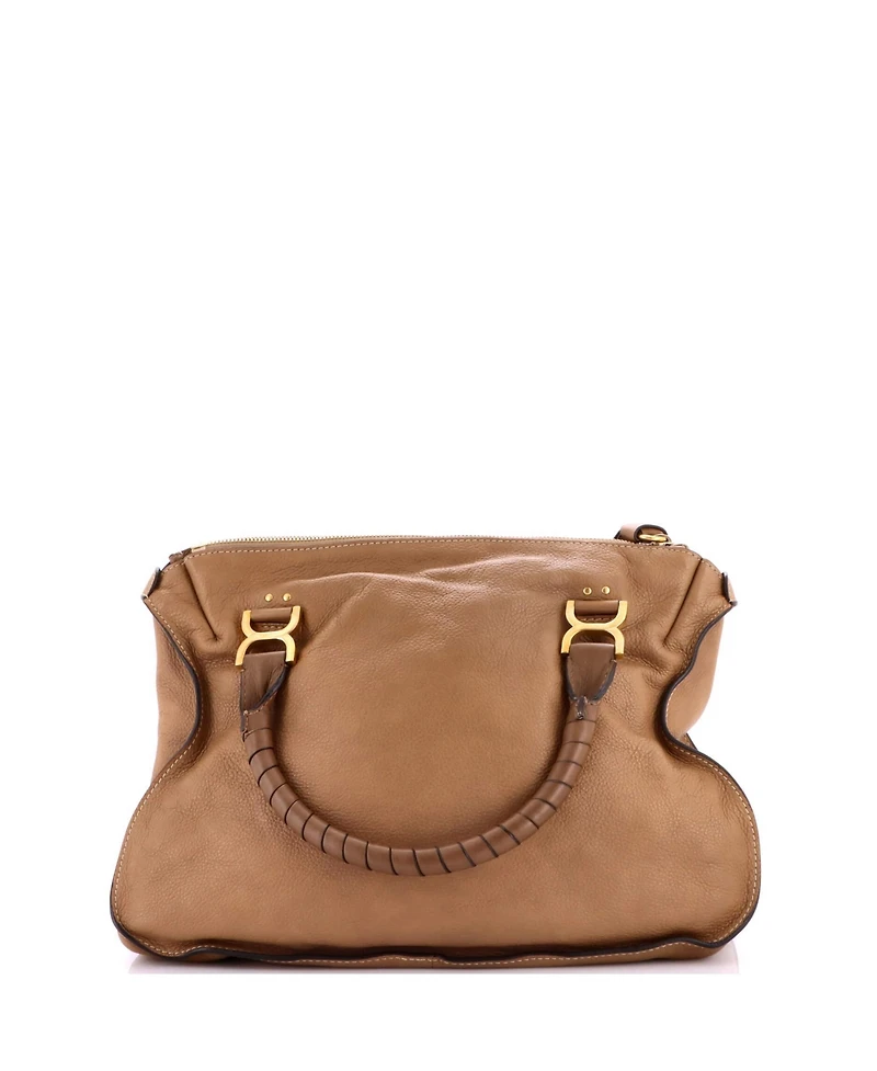 Pre-Owned Chloe Large Marcie Shoulder Bag Leather