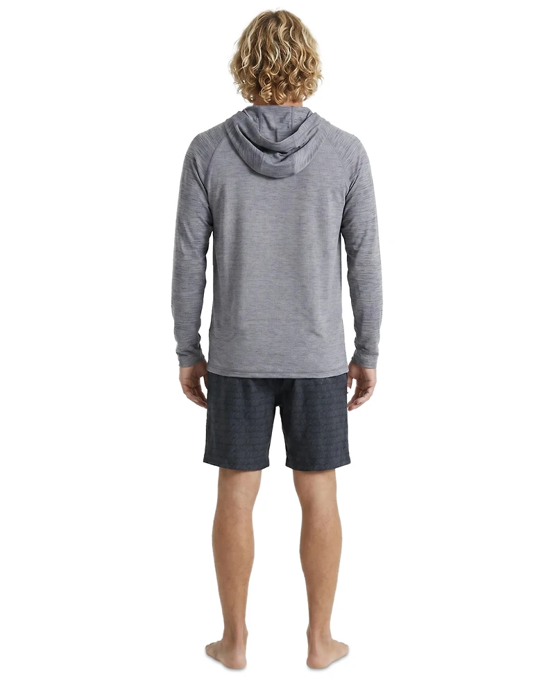 Spyder Men's Birdseye Heather Hooded Long-Sleeve Rashguard