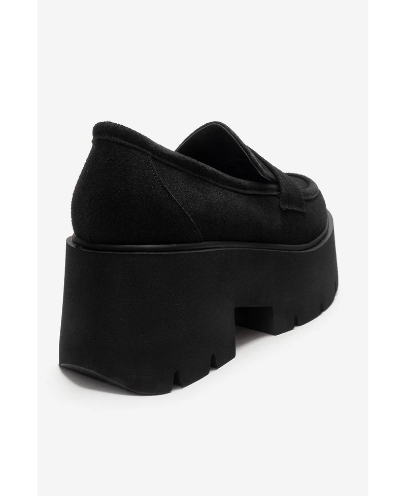 Prologue Shoes Women's Santia Chunky Platform Loafer