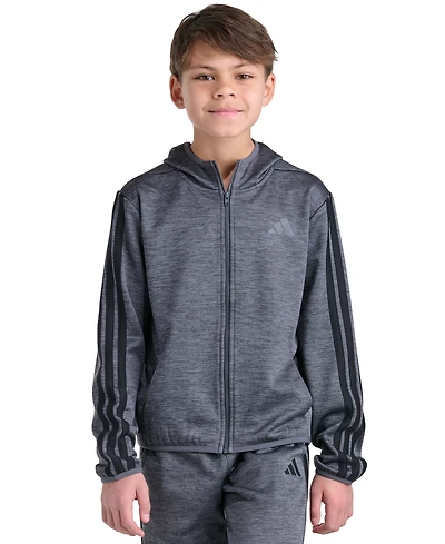 adidas Boys' 8-20 Long-Sleeve Hooded Jacket