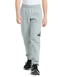 adidas Boys' 8-20 Elastic Waistband Essential Fleece Heather Pant