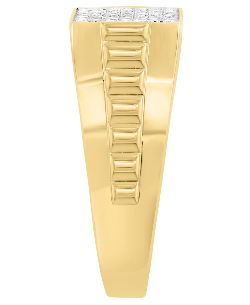 Effy Collection Men's Diamond (1/2 ct. t.w.) Ring in 14k Yellow Gold