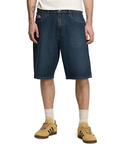 Lucky Brand Men's 11" Baggy Dark Matter Denim Shorts