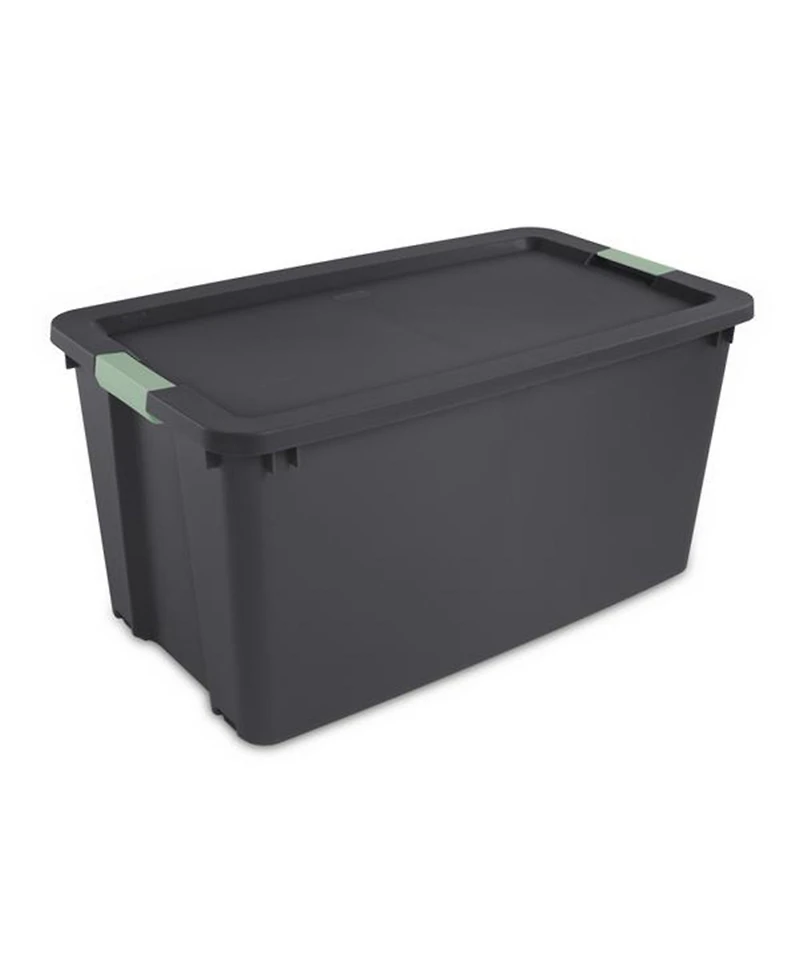 Sterilite 4 Pack 45 Gallon Wheeled Latch Tote, Stackable Plastic Storage Bin