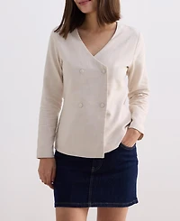 Reistor Women's Fitted Cotton Tweed Jacket
