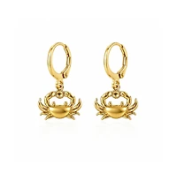 Dloria Coastal Crab Huggie Dangle Earrings