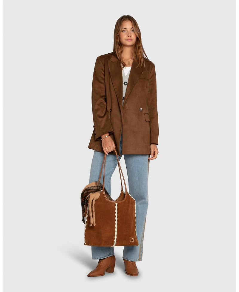 Belle & Bloom Women's Charmer Faux Suede Blazer